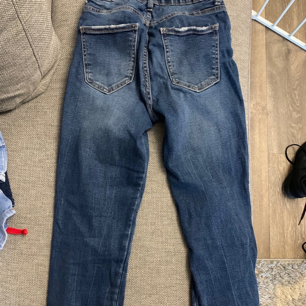 Distressed jeans